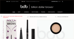 Desktop Screenshot of billiondollarbrows-uk.com