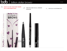 Tablet Screenshot of billiondollarbrows-uk.com